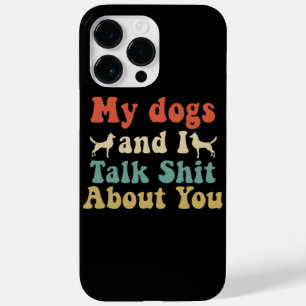 Wie Leute ihre Hunde mitbringen und man über th Case-Mate iPhone 14 Pro Max Hülle