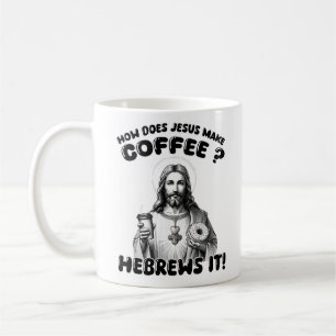 Wie macht Jesus Kaffee? Hebräisch Kaffeetasse