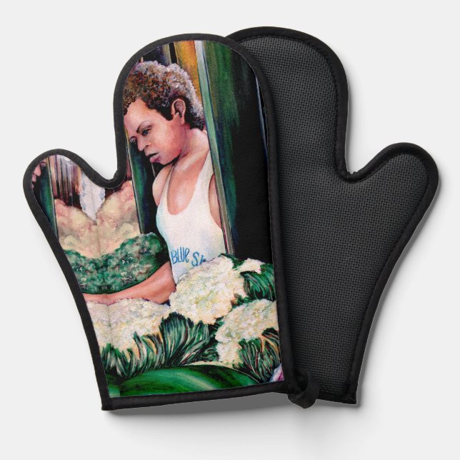 Wie magst du diese Melonen? Ofenhandschuh (Vorderseite/Rückseite)
