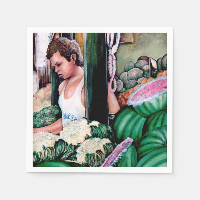 Wie magst du diese Melonen? Serviette (Vorderseite)