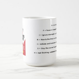 "Wie man alles fertigstellt, was man beginnt"-Tass Kaffeetasse