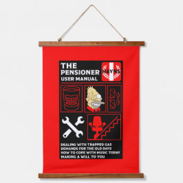 Wie man alte Menschen versteht Wandteppich Mit Holzrahmen