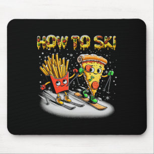 Wie man beim extremen Sport Pizza Pommes Frites Sk Mousepad