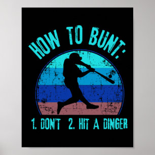 Wie man buntet, schlage keinen Dinger Lustig Softl Poster