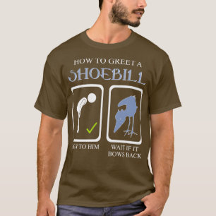 Wie man den Shoebill Stork Art African Bird L T-Shirt