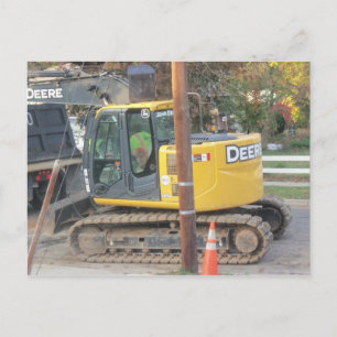 Wie man die Straßen arbeitet Postkarte