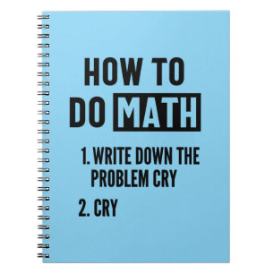 Wie man ein Math Funny Zitat macht Notizblock