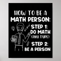 Wie man ein Mathematiker ist, ein lustiges mathema