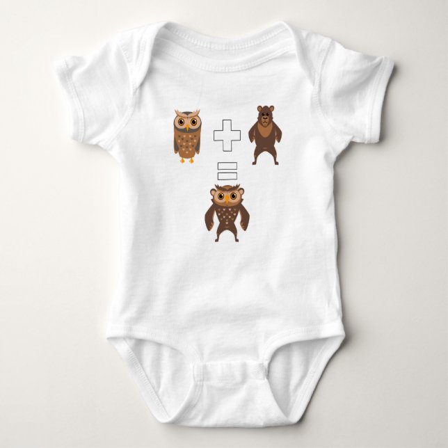 Wie man ein Owlbear macht Baby Strampler (Vorderseite)