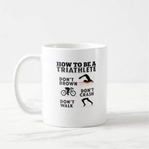 Wie man ein Triathlete Triathlon ist Kaffeetasse
