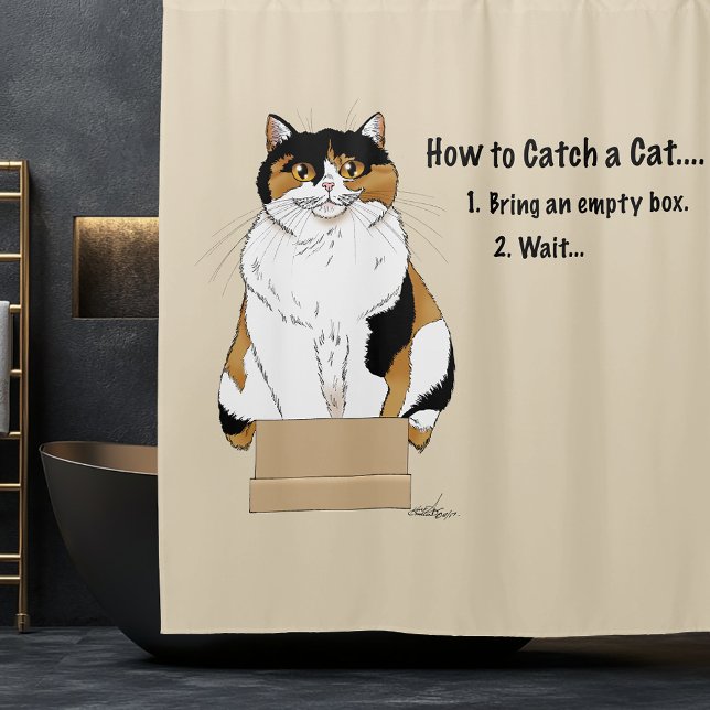 Wie man eine Katze fängt Duschvorhang (Von Creator hochgeladen)