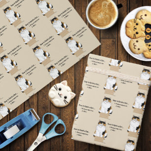 Wie man eine Katze fängt Geschenkpapier