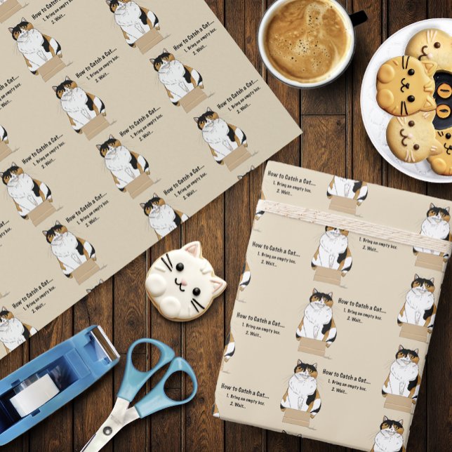 Wie man eine Katze fängt Geschenkpapier (Von Creator hochgeladen)