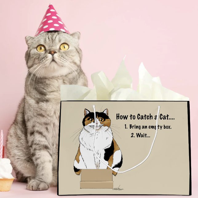 Wie man eine Katze fängt Große Geschenktüte (Von Creator hochgeladen)