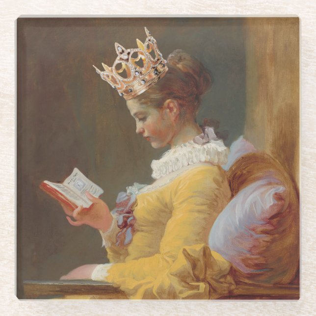 Wie man eine Königin ist Glasuntersetzer (Vorderseite)