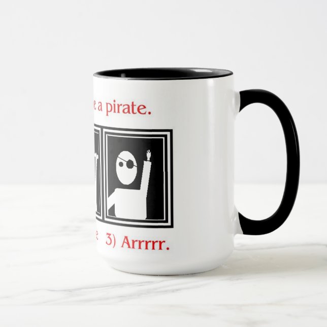 Wie man eine Piraten-Tasse ist Tasse (Rechts)