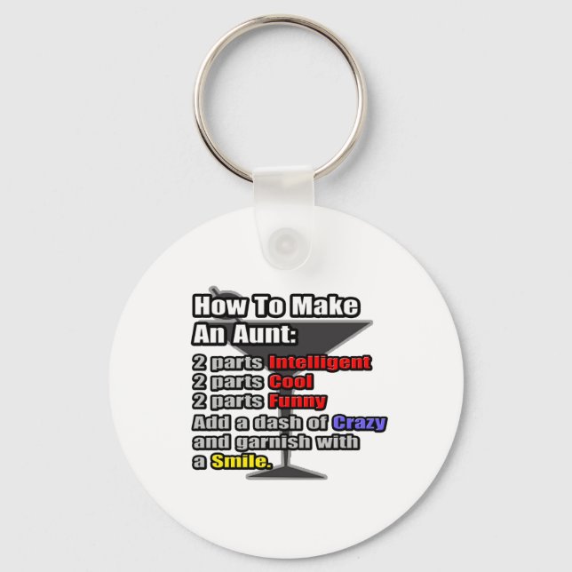 Wie man eine Tante macht Schlüsselanhänger (Vorderseite)