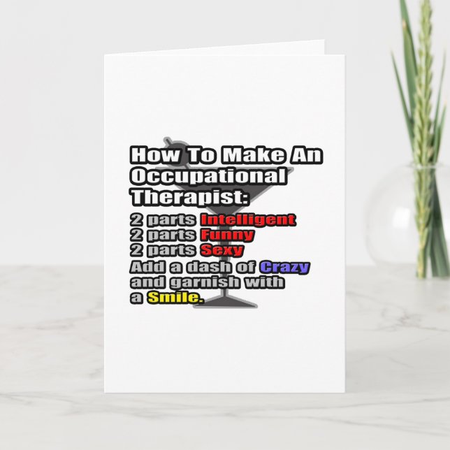 Wie man einen Berufstherapeuten macht Karte (Vorderseite)