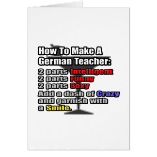 Wie man einen deutschen Lehrer macht