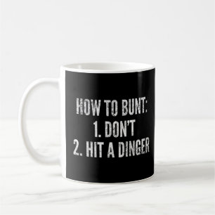 Wie man einen Dinger Baseball Player-Zuhause-Run a Kaffeetasse