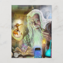 Wie man einen Drachen macht Postkarte