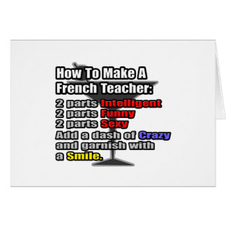 Wie man einen Französischlehrer macht