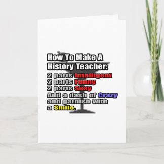 Wie man einen Geschichtslehrer macht Karte