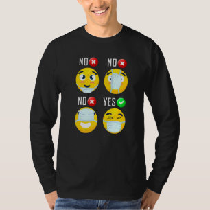 Wie man einen Maskenmaske-Spaß trägt T-Shirt