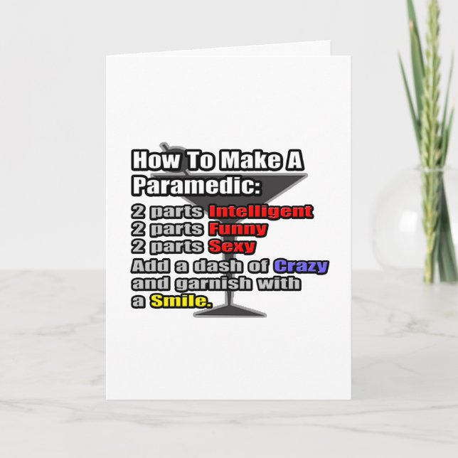 Wie man einen Paramedic macht Karte (Vorderseite)