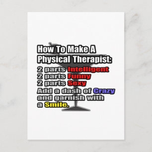Wie man einen Physiotherapeuten macht Postkarte