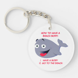 Wie man einen Strandkorpus hat, lustiger Sommer Schlüsselanhänger