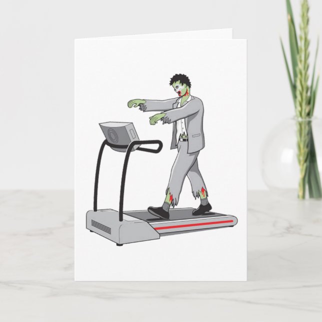 Wie man einen Zombie beschäftigt behält Karte (Vorderseite)