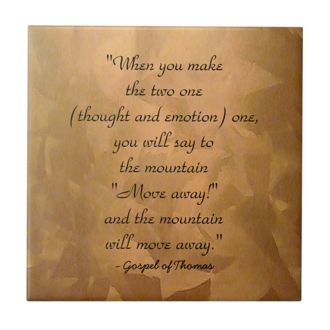 Wie man Evangelium von Thomas betet Fliese (Vorderseite)