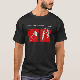 Wie man Freunde in 2 Schritten zu erreichen Satan T-Shirt