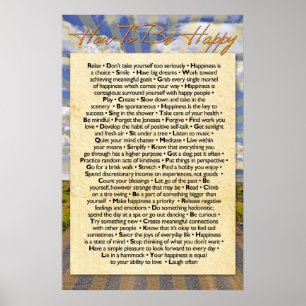 Wie man glücklich ist poster