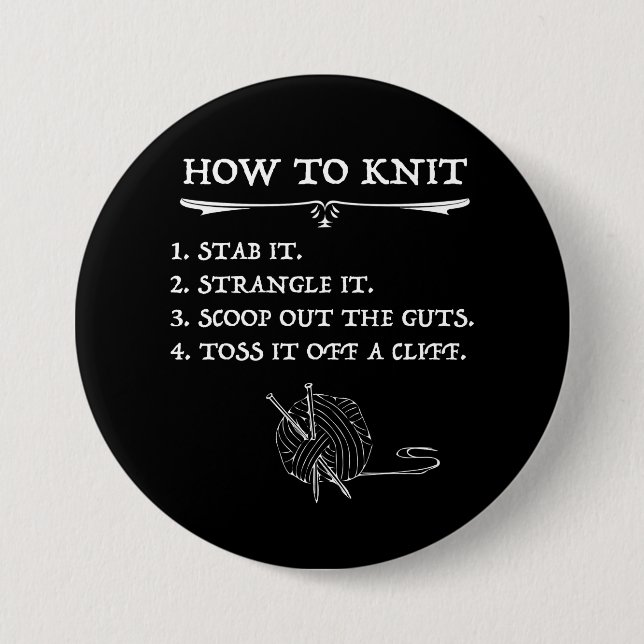 Wie man Halloween-Stil Strick Button (Vorderseite)