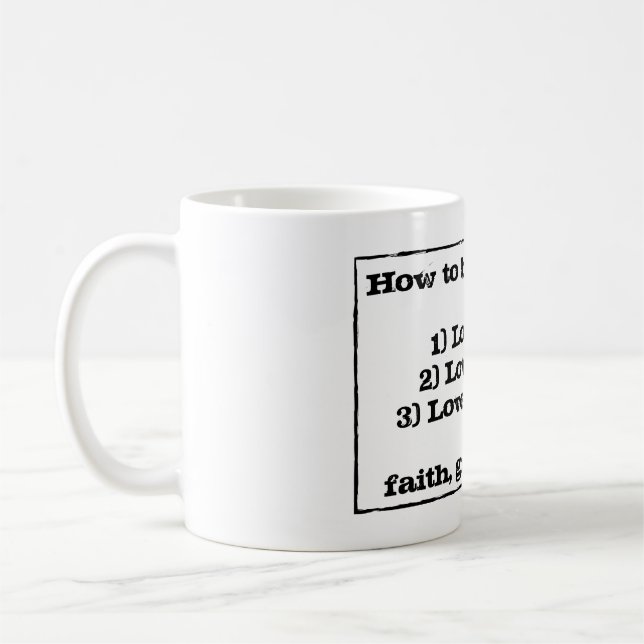 Wie man lutherische Kaffee-Tasse ist Tasse (Links)