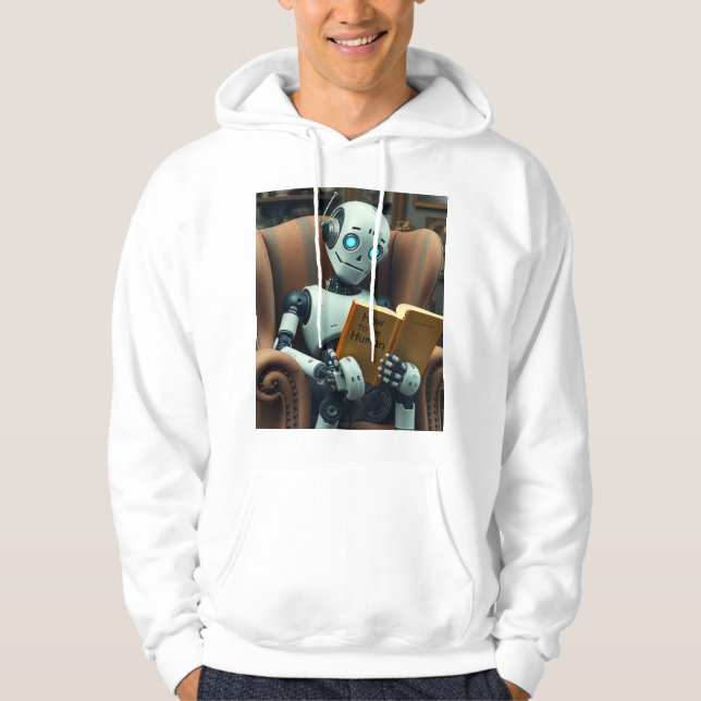Wie man menschliches männliches, gehobenes Sweatsh Hoodie (Vorderseite)