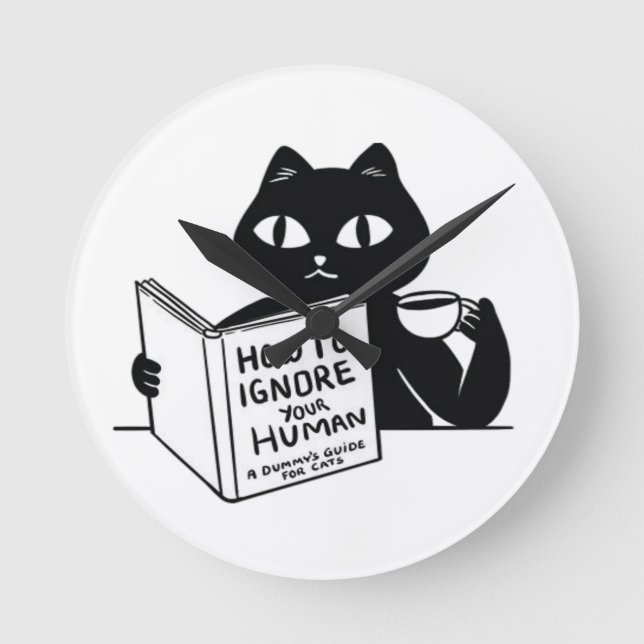 Wie man seine Leute ignoriert Runde Wanduhr (Vorderseite)