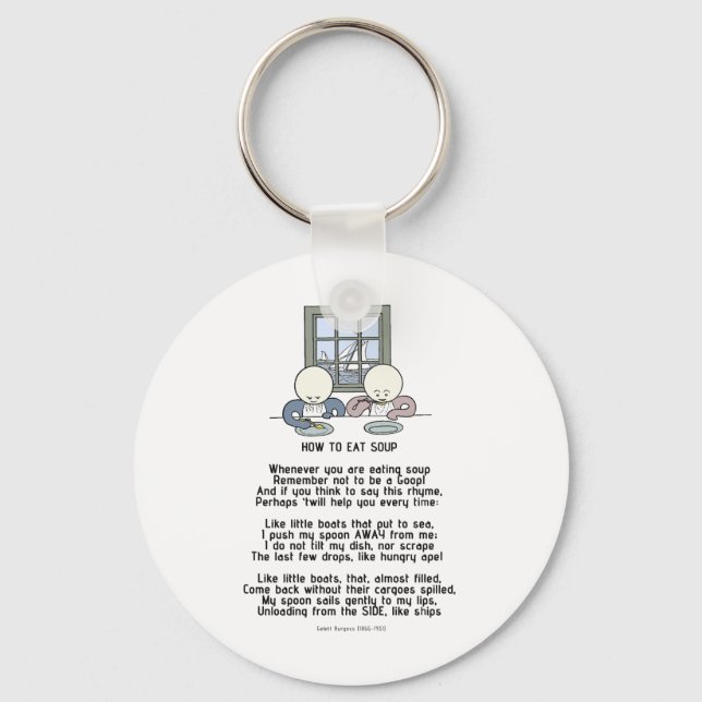 Wie man Soup isst - Die Goops Schlüsselanhänger (Vorderseite)