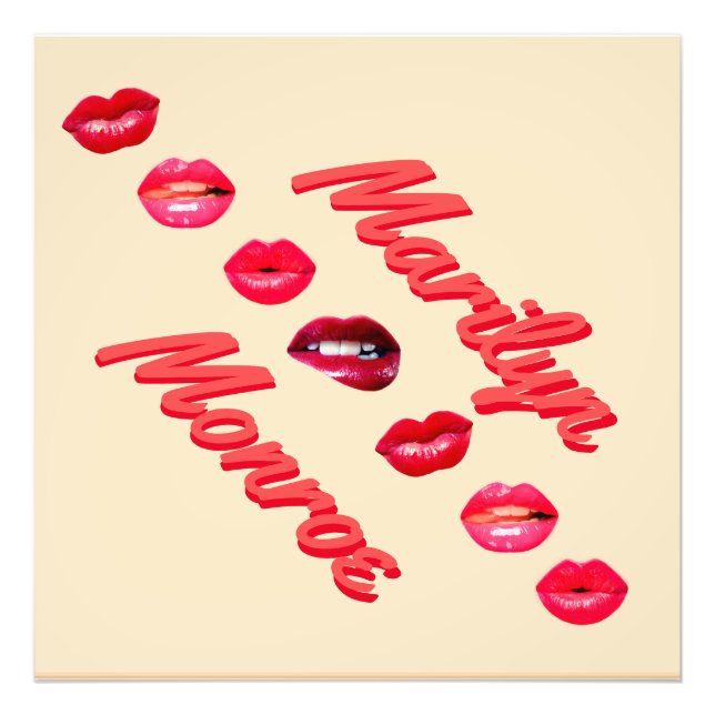 Wie Marilyn Monroe Fotodruck (Vorne)