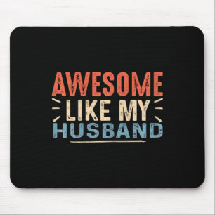 Wie mein Ehemann Vintagen Niedlichen Vatertagsfami Mousepad