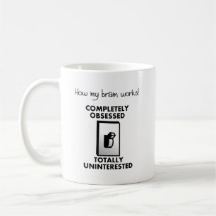 Wie mein Gehirn funktioniert Lustiger Becher Kaffeetasse