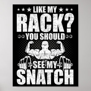Wie mein Rack sollte man meine Bodybuilding sehen Poster
