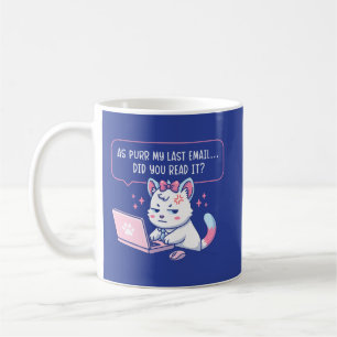 Wie meine letzte E-Mail - Lustiger Katzen Bürohumo Kaffeetasse
