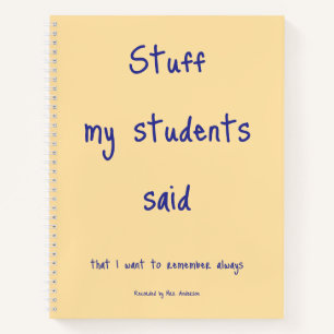 Wie meine Schüler mit dem "Teacher's Name Journal" Notizbuch
