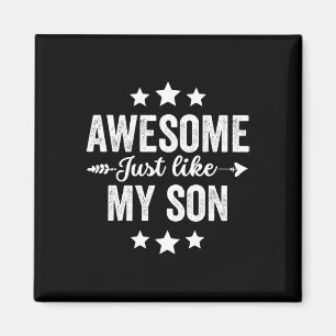 Wie meine sonnige Funny Vathed Day Vater Mama Vint Magnet