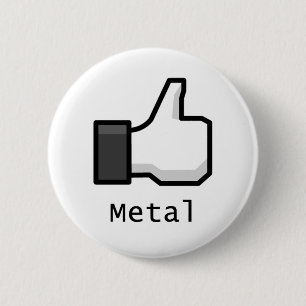 Wie Metall Button
