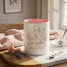 Wie Mutter So Tochter - Minimalistische Florale Mo