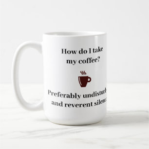 Wie nehme ich meinen Kaffee? Kaffeetasse